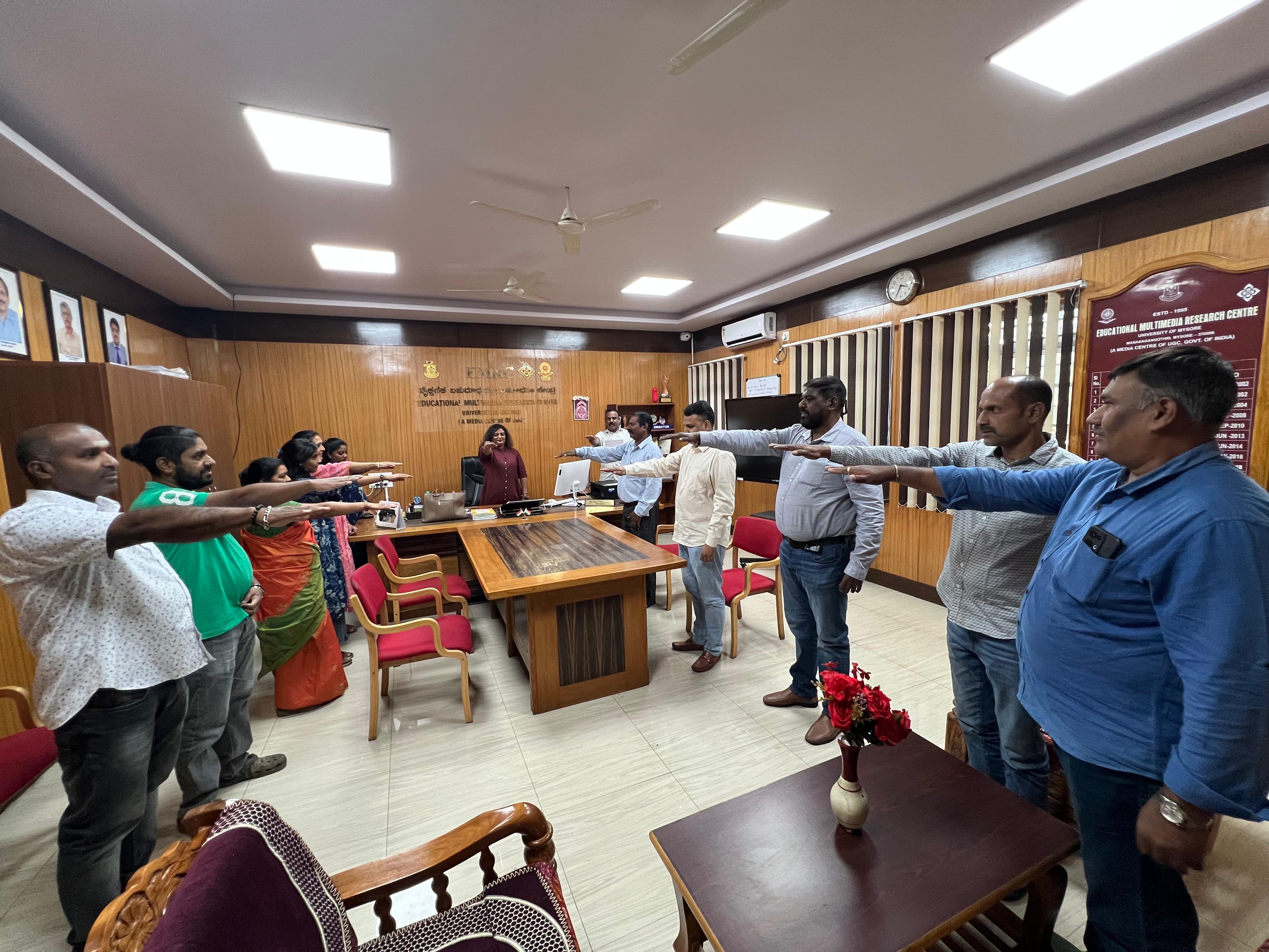 EMRC Mysore observed Rashtriya Ekta Diwas (National Unity Day)